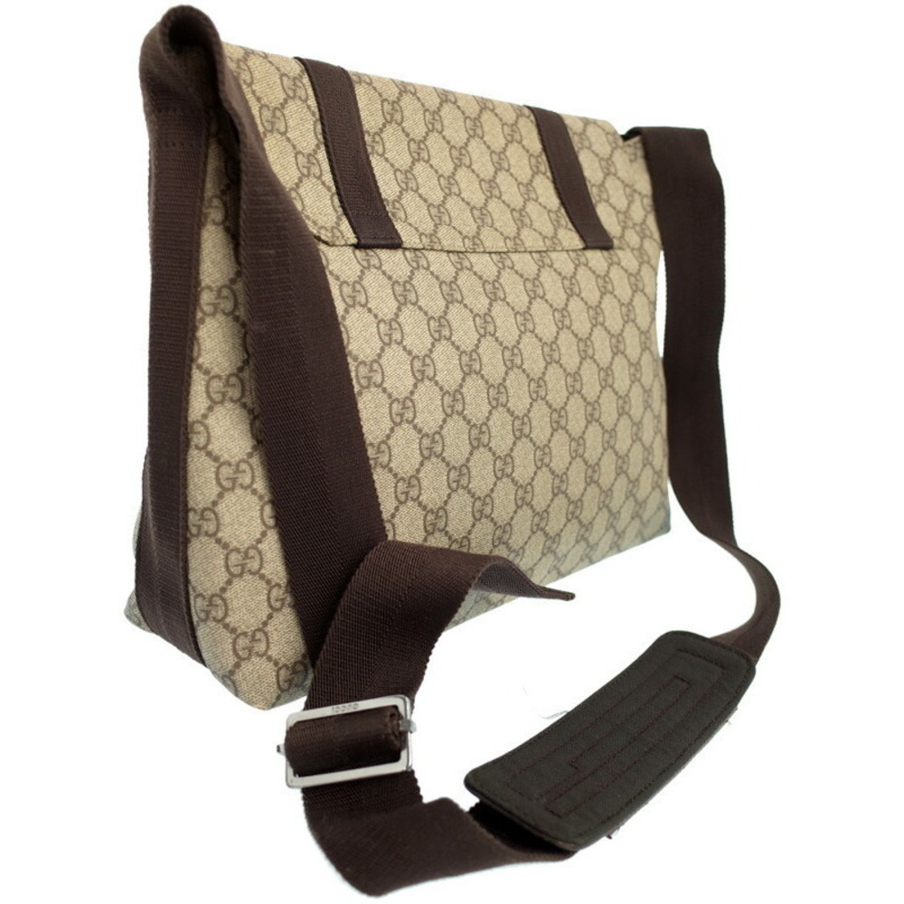 Gucci Supreme GG Bag Crossbody Messenger Brown Plus